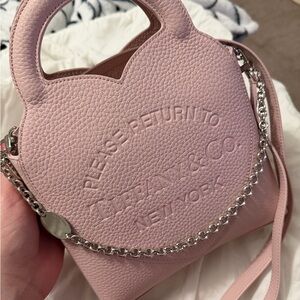 Tiffany & Co. Blush Pink Mini Bag with Silver Chain